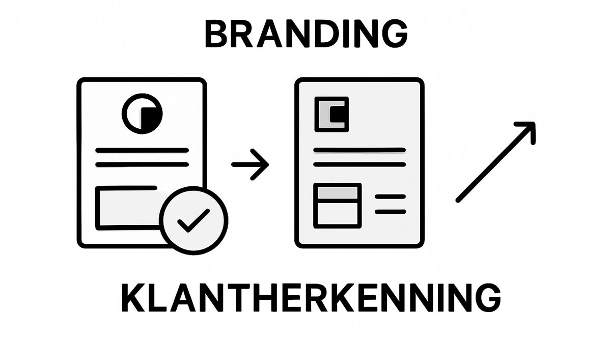 Infographic effectieve branding in flyer ontwerp